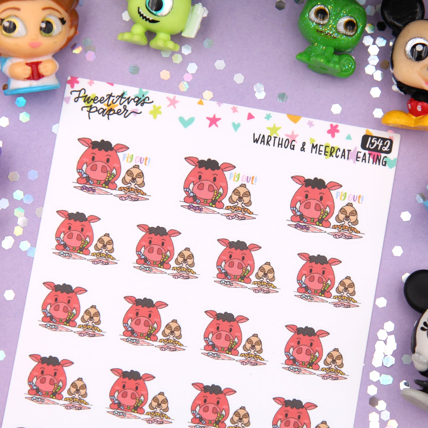 Pig Out Planner Stickers - Magical Planner Stickers - Magical May - [1542]