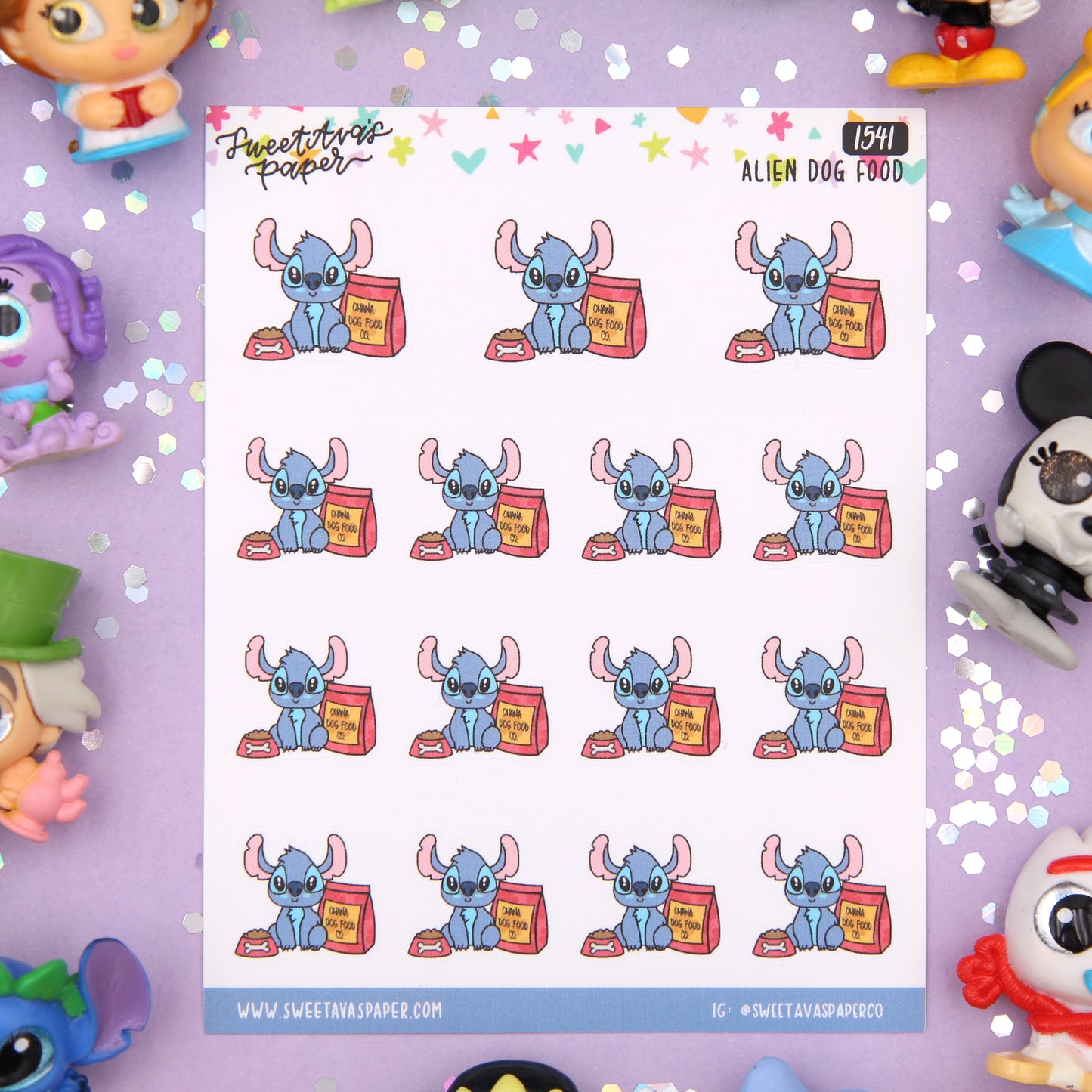 Alien Dog Food Planner Stickers - Magical Planner Stickers - Magical May - [1541]