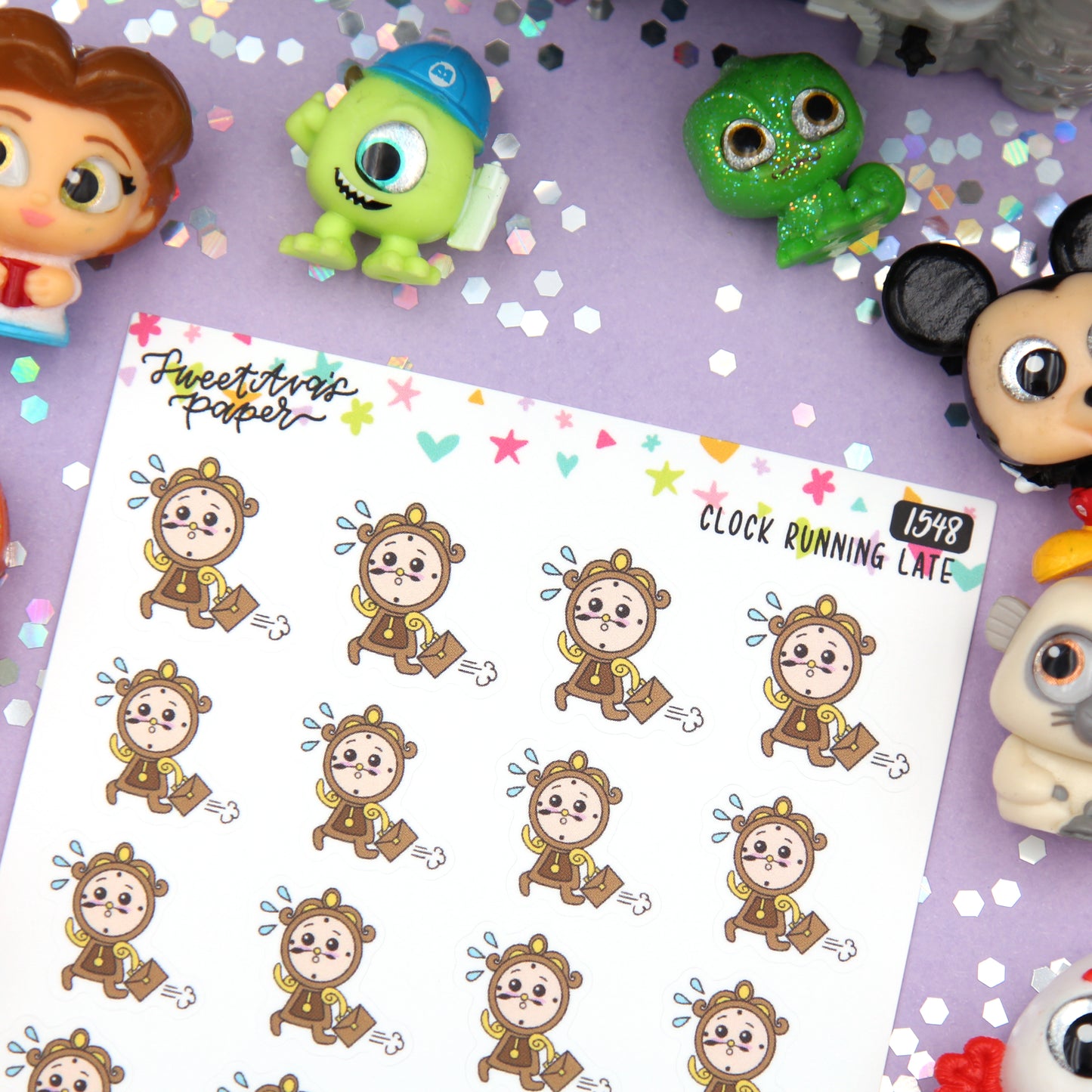 Clock is Behind Planner Stickers - Magical Planner Stickers - Magical May - [1548]
