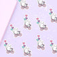 Snowball Valentine Bike Ride Vinyl Die Cut Sticker - Cat Vinyl Sticker