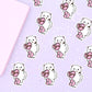Snowball Valentine Chocolates Vinyl Die Cut Sticker - Cat Vinyl Sticker