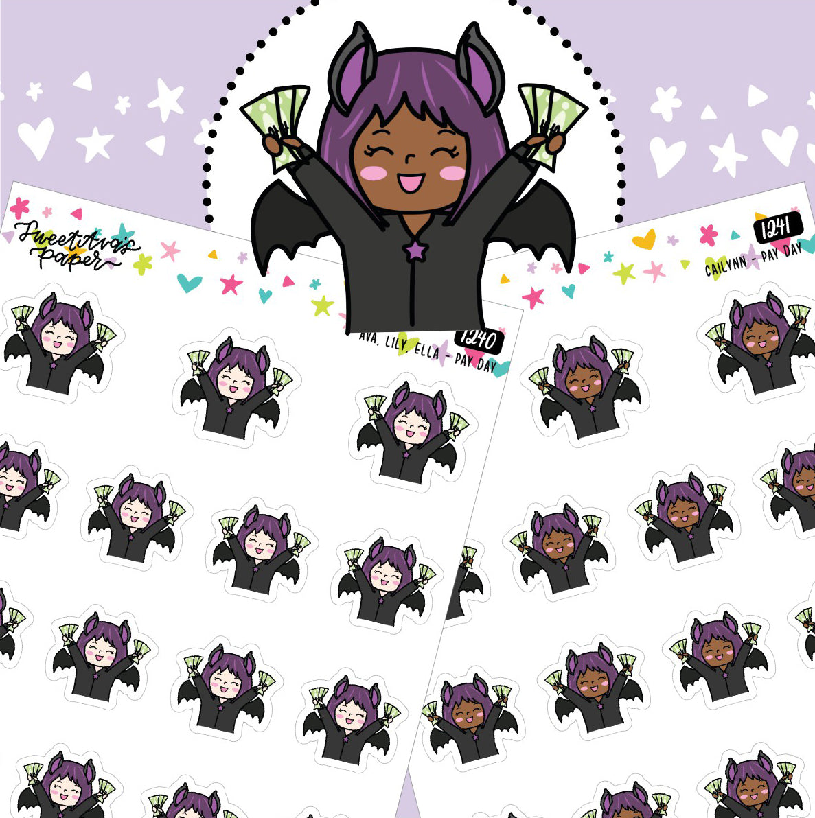 Money Planner Stickers - The Bat Girl Club