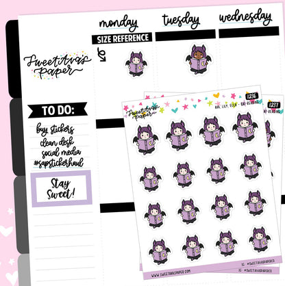 Reading Planner Stickers - The Bat Girl Club