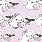 Boo & Lunar Valentine's Card - Valentine's Day - Vinyl Die Cut Sticker