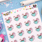 Peppermint Mocha Drink Planner Stickers - Dottie The Sugar Bug - [1129]