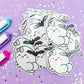 Boo and Lunar - sASSy BoOty Glitter Die Cut Sticker