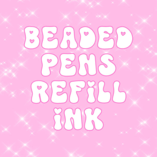 Set of 2 Black Refill Inks For Beaded Pens